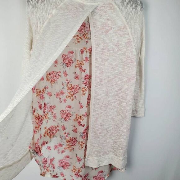 Bobeau Size Medium Cream Sweater - Picture 5 of 6